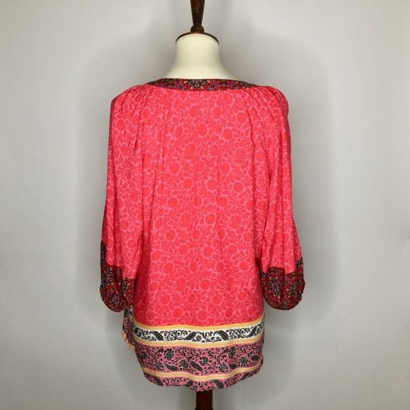 Fig and Flower Anthropologie Sz M Boho Peasant Top - Picture 5 of 8
